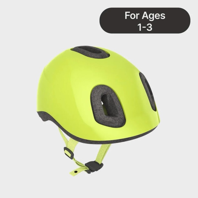 Casco De Bicicleta Para Niños 500 170g Btwin Amarillo Cascos