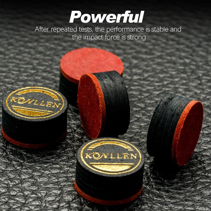 KONLLEN Pool Billiard Cue Tips, 5 Pieces - Pool Cue