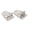 2Pcs Boat Hinges Stainless Steel Ship Door Durable Polishing AntiRust