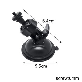Dashcam Mount, Car Suction Cup for Dashcam Holder, Car Mount for Driving Recorder, 360 Degree Rotatable Dash Cam for GPS Action Camera
