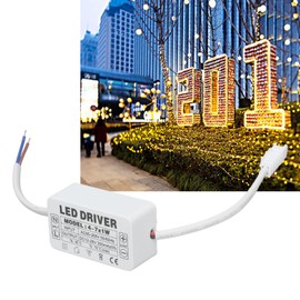 FTVOGUE 4-7X1W LED Driver Constant Current Power Supply Transformer, Input AC85-265V, Output DC12-26V, 300mA