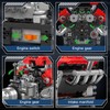 Mould King 10204 Technik V8 Engine Building Blocks Clamping Blocks