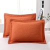 WINLIFE 100% Cotton Quilted Pillow Sham Floral Printed Pillow Cover