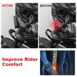 Xitomer Fit for Ruckus NPS50 Backrest Fit for Ruckus/Zoomer NPS50 2003-2024 Motorcycle Rear Backrest, Passenger or Front Rider Back Rest