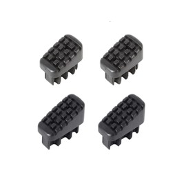 Hailo Ladder Foot Set - Replacement Feet for Hailo Household Ladders such as L20, L40 BasicLine and L50, L60 StandardLine - 43 x 20 and 35 x 20 mm Bars - 4 x Ladder Feet - Black