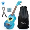 Unbranded Kmise Soprano Ukulele 21 inch Basswood with Carry Bag