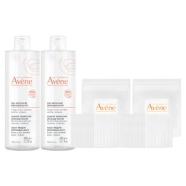 Avene Micellar Cleansing Water + 20 cotton pads, 400ml, 2 pieces / 아벤느 미셀라 클렌징 워터 + 화장솜 20매, 400ml, 2개
