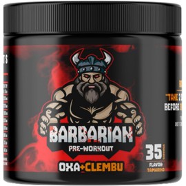 BIOTECKPHARMA | Pre entreno barbarian de 350 gr rinde 35 servicios (OXA + CLEMB)