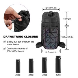 Minicoco Bike Water Bottle Holder Bike Bottle Holder Bike Drinks Holder Bike Accessories Bike Cup Holder for Pram Scooter Bag for Bike, Scooter, Wheelchair