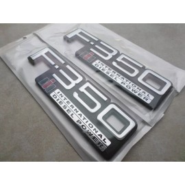 Ford 83-94 New Ford F-350 International Diesel Power Logo TEWOBSF350 Emblem decal Set