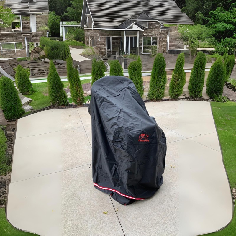 Turtle Life Patio Stackable Chair Cover, Heavy Duty Waterproof Outdoor