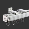 ZSHINE Curtain Single Tracks Ceiling or Wall Mounting Heavy-Duty Curtain