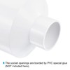 PATIKIL PVC Reducer Pipe Fitting 110mm to 50mm ID, 2