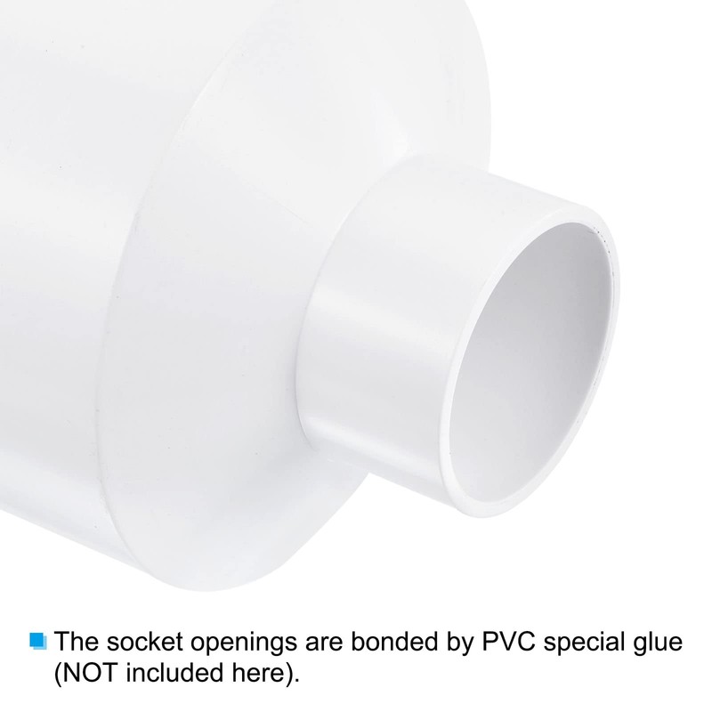 PATIKIL PVC Reducer Pipe Fitting 110mm to 50mm ID, 2