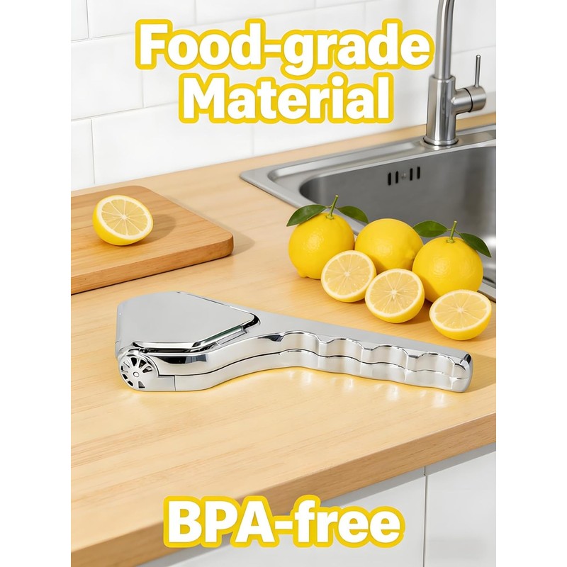 Lemon Squeezer, Stainless Steel Lemon Juicer, Hand Juicer, Manual Citrus