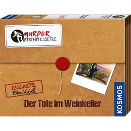KOSMOS 682163 Murder Mystery Case File - The Tote in the Wine Cellar, Crime Game Set with Evidence Material and Clues, Solve an Exciting Crime Case, Party Game, Board Game from 14 Years