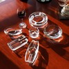 Pasabahce Crystal Glass Ashtray Patio Heavy Handmade Luxury Outdoor Indoor