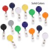 30 Pack Retractable Badge Reel, Colorful Badge Holder Retractable Clip,