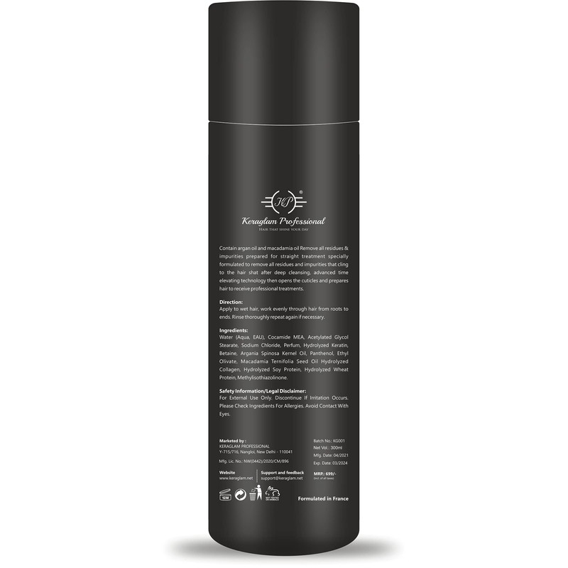 Keratin Pre-Treatment Clarifying Shampoo 300ML