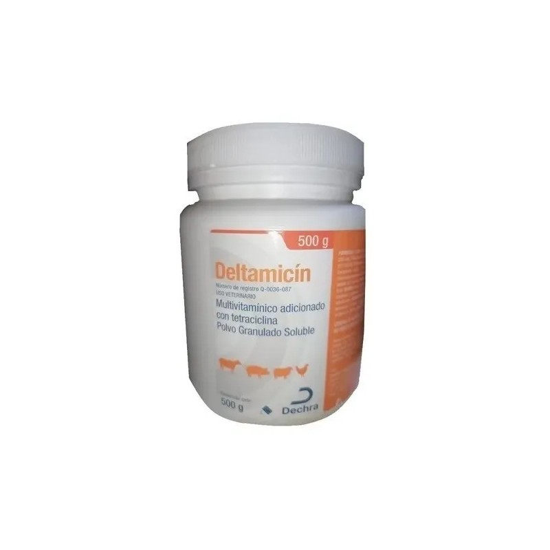 Deltamicín Multivitamínico Para Aves, Lechones ** 500 Gr. **