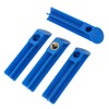 4PCS Fuel Injector Nozzle Flush Cleaner Adapter Universal Cleaning Tool