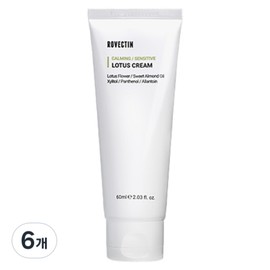 Rovectin Calming Lotus Clean Lotus Water Moisture Cream, 60ml, 6 pcs / 로벡틴 카밍 로터스 클린 연꽃수 수분크림, 60ml, 6개