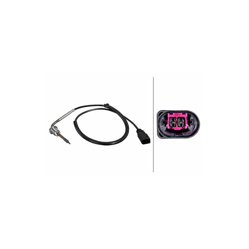 HELLA 6PT 010 376-801 Sensor, Exhaust Gas Temperature – 2-Pin