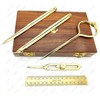 Proportional Divider Set of 5, Full Brass dividers with Executive