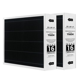 2 Pack Y6604 MERV 16 20x26x5 Filter，Compatible with Lennox PureAir PCO3-20-16 Air Purifier and Replacement for Lennox Y6604 Air Filter