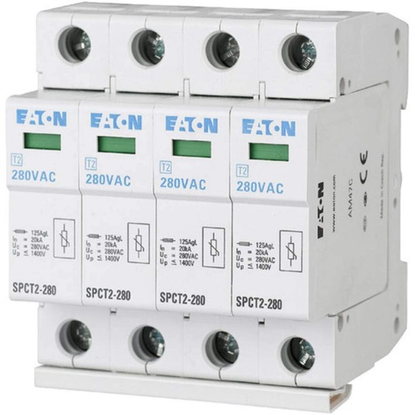 Eaton 167596 Überspannungsableiter 4P 280VAC Pluggable, 4X20KA
