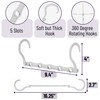 Mr. Pen Space Saving Hangers - 8 Pack White Space