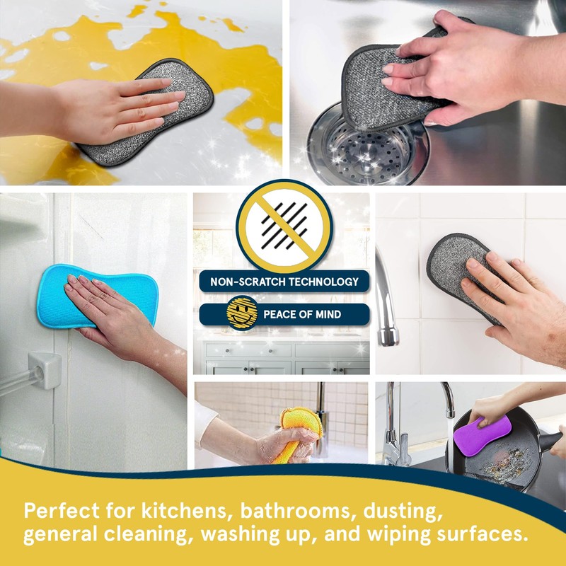 Multi-Purpose Kitchen Pads by Smith’s® | 12 Pack | Washing
