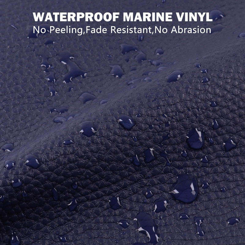 1.6mm Thick Vinyl Marine Fabric,Heavy Duty Faux Leather Fabric,Soft,Waterproof,Durable Synthetic
