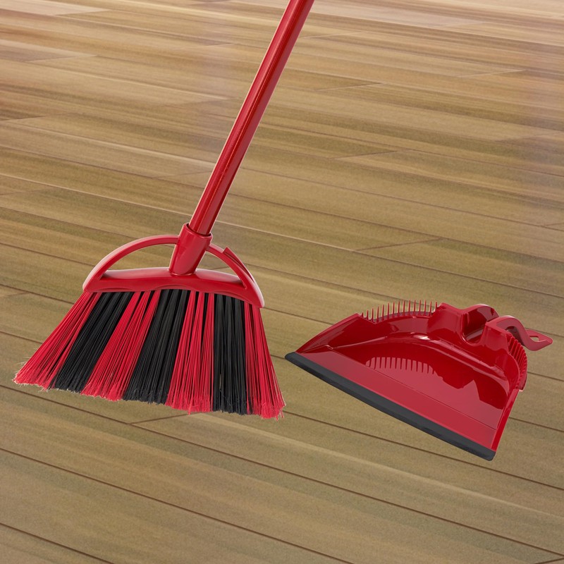 O-Cedar One Sweep Broom with Step-On Dustpan | Remove 99%