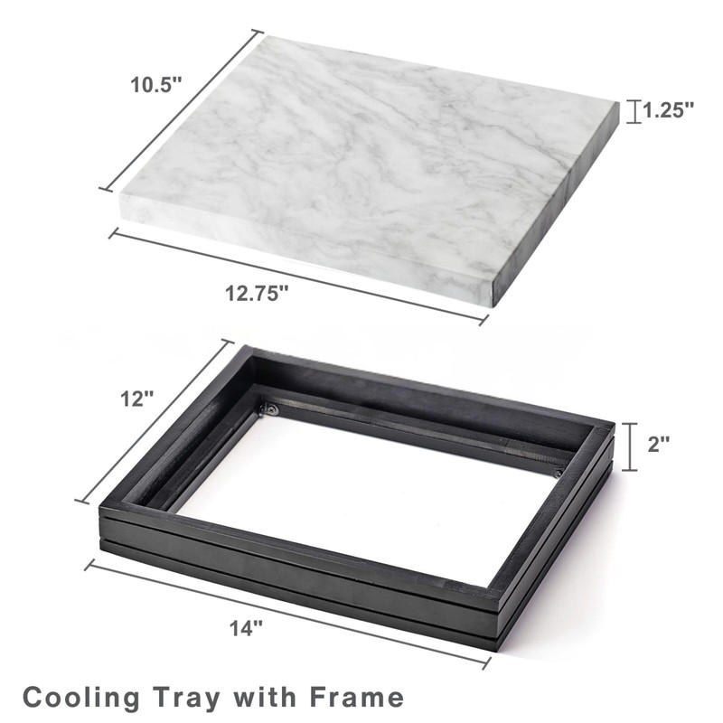 Gourmet Basics by Mikasa Freezable Cooling Charcuterie Serving Tray, 12.75