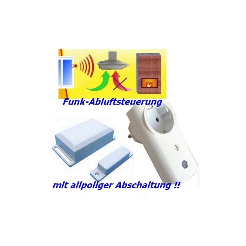 Intertechno Wireless Exhaust Control Cooker Hood Fireplace Window Contact Switch