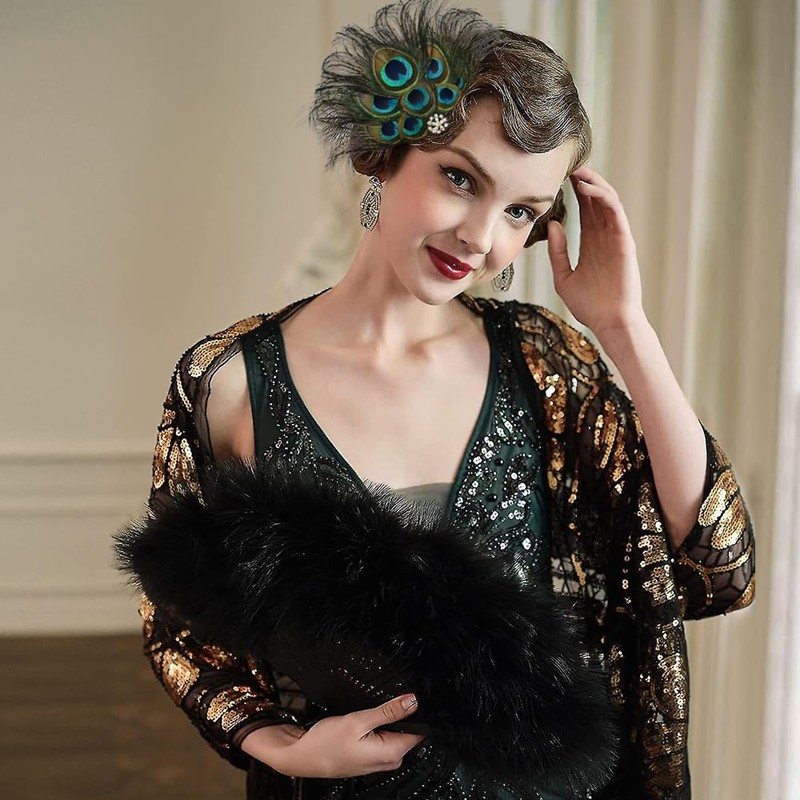 YZROHYI Headpiece Peacock Hair Accessories Women, Headband Peacock Girls, Peacock