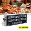 SOFEDY 8 Channel Digital Kitchen Timer - Commercial Stainless Steel