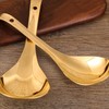 Serving Spoon Glossy Thickened Brass Gold Serving Spoons Soup Spoons