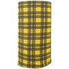 Bandana.com Yellow Plaid Tube Headband Cooling Headband, Sports Headbands Unisex,