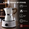 Espresso Maker Stovetop,Camping Moka Pot 2 Cup/120ML,Stove Top Espresso Italian