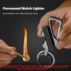 2 Pack Permanent Match Keychain Lighter, Metal Infinity Lighter, Forever
