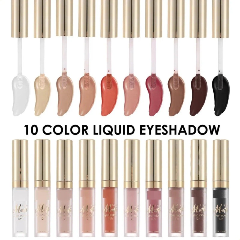 Sombra De Ojos Líquida Mate Maepeor, 8 Colores, Naked Smooth