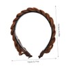 Ipetboom Braid Headbands for Women Fashionable Wig Hairband with Teeth