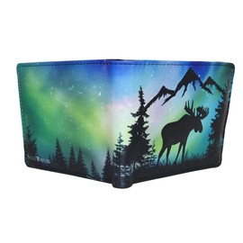 Shag Wear Moose Scene Billfold Wallet for Men