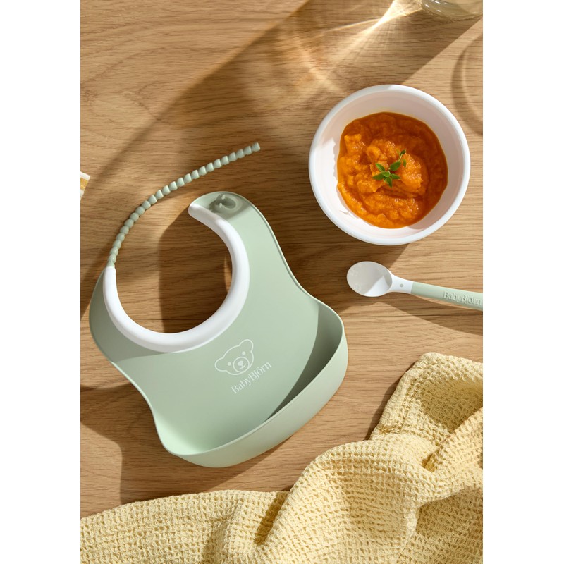 BabyBjörn 3 Piece Childrens Tableware Pale Green