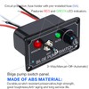 AMOMD 12V Bilge Pump Control Switch Panel 3 Way Manual/Off/Auto