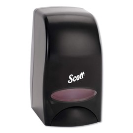 Scott® Essential™ High Capacity Manual Soap and Hand Sanitizer Dispenser (92145), Black, 1.0 L Capacity, 4.85" x 8.36" x 5.43" (Qty 1)