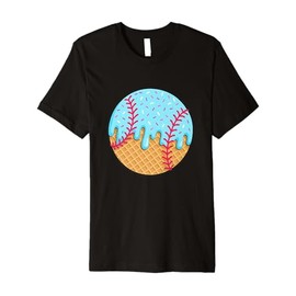 Ice Cream Drip Baseball Stuff Baseball Drip For Boys Kids Premium T-Shirt