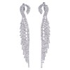 Luxury Wedding Bridal Bridesmaids Party Rhinestone Angle Wing Feather Long